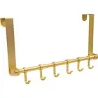 Door Coat Rack Over The Door Hooks Door Hanger Moving 6-Hooks Door Organizer