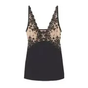 NWT! Soma Enbliss Flocked Black & Tan Mesh Cami XS