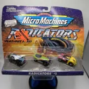Micro Machines Radicators #1 Vehicle Set Galoob , Vintage 1994
