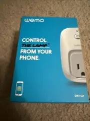 BRAND NEW WEMO LAMP SWITCH SMART PLUG with wi-fi capability #F7C060
