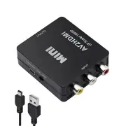 Mini HDMI to 3RCA Composite Video Audio Adapter Converter for TV DVD PC