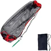 FUNNTY Fish Protection Mesh Bags, Drawstring Catch Landing Net, Fishing Bait Bag Live Bait Net Basket Drawstring Net Bag Cage for Fishing