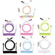 3M Type C Mechanical Keyboard Coiled Cable USB Keyboard Wire Desktop Computer