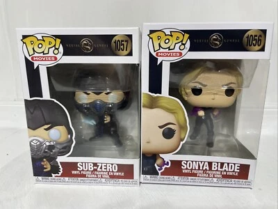 Funko POP! Movies: Mortal Kombat - Sub-Zero,Sonya Blade, Cole & Scorpion