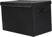 Llazsybz Storage Box for Toys, Clothes, Underwear, Bedding, Coats, Sheets, Etc, Black, as described