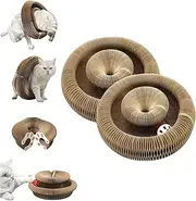 Kitty Kurlz,Kitty Kurlz Cat Toy,Cat Accordion Toy,Kitty Kurlz Cat Scratcher Cardboard,Accordion Cat Scratcher,Magic Organ Cat Scratching Board,Foldable Cat Accordion Toy With Ball,Cat Accordion (2)