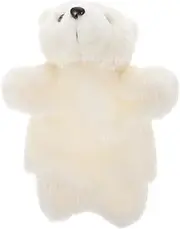 Cartoon Polar Bear Hand Puppet Soft Plush Animal for Storytelling and Imaginative Play for Encourages Hands Learning and Screen Fun