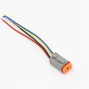 1Pcs DT Waterproof Automotive Connector With 15cm Wiring DT06-2S/DT04-2P 3P 4P 6P 8P 12P Male Female Plug Socket Automobile(2 Pin Female)