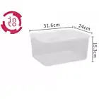 10 x 9.5L Food Storage Container Fridge Freezer Kitchen Plastic Organiser Box