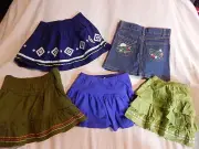 NWT 4 4T GYMBOREE SKORTS or SKIRTS BLUE SAFARI WILD FOR ZEBRA