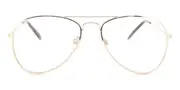 Croon Ann Shiny Light Gold Men's Glasses Gold Size +1.00 - Private Health Rebate - Blue Light Block Available
