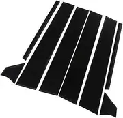 LUMIXE Car Glossy Piano Black Pillar Posts, for Nissan Sentra 2020 2021 2022, Window Door Trim Cover Sticker Auto Exterior Accessories Auto Window Pillar Molding