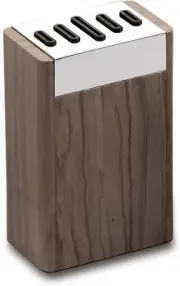 BULK DEAL 5 X Grunwerg Marble Knife Blocks Brown for 5 Knives