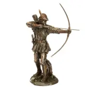 Figurine Veronese Robin Hood Shooting Arrow Statue Resin Sculpture 11" Italy