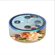 Skin Decal for Amazon Echo Dot (2nd gen) / Sparkle Butterfly Flowers