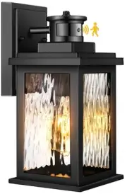 Porch Lights Outdoor with Motion Sensor, Dusk to Dawn Outdoor Wall Lights Lan...