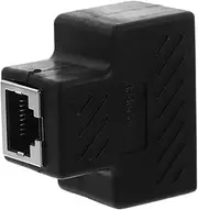 HOMOCONO 1 Ethernet Splitter Extender High Speed to Ethernet Cable Splitter Durable Network Adapter for Stable Connection Plug Play Accessory for Internet Devices