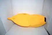 Petgrow Banana Cat Bed House - Large, Soft Plush Bed for Cats, Small Dogs, Yello