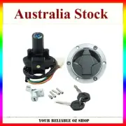 Key Ignition Switch Seat Gas Cap Cover FOR KAWASAKI EX250 Ninja 250 2008-2014
