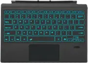 Surface Pro 7 Wireless Bluetooth Keyboard with Touchpad 7 Color Backlit Recharge