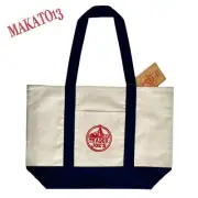 Trader Joe’s Reusable Canvas Eco Tote Bag Heavy Duty Shopping Bag Blue NEW