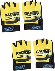 [Kisangel] 2pcs gloves for working out cycling gloves Half Finger Gloves childrens mittens Riding Running Gloves Children Gloves sports