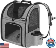 Pecute Cat Backpack with Breathable Mesh, Dog Backpack Carrier with Multi-Poc