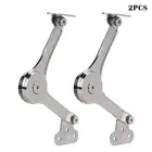 2Pcs Heavy Duty Lid Support Hinges Soft Close Folding for Door Cabinet Wardrobe