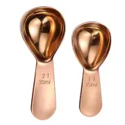 1&2 Tablespoon Stainless Steel Coffee Scoop Set, Exact Measuring Spoons for C...