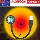 USB Sunset Lamp LED Rainbow Neon Night Light Projector Photography Wall