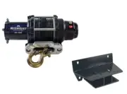 Viper 50 Ft Winch 3000 lb Black w/ Mount For John Deer Gator RSX 850i 2013-21