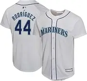 OuterStuff Julio Rodriguez Seattle Mariners MLB Kids Youth 8-20 White Home Player Jersey
