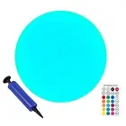 Floating Pool Light Inflatable Remote Control-1 Pack,Solar LED Glow Ball6910