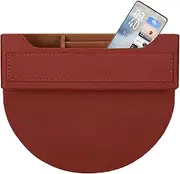 Front Seat Side Pocket - PU Leather Car Seat Filler Space-Saving Organizer Pocket | Console Side Storage Box Multi-Functional for Stowing Tidying for Phones, Keys, Cards