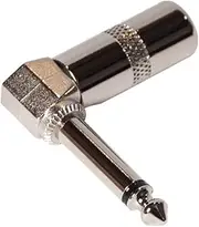 SWAMP Generic 1/4" 6.35mm TS Mono Right Angled Jack Connector