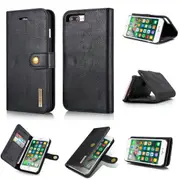 DG.Ming iPhone 7 Plus 8 Plus Detachable Folio Case Cover Apple 7+ 8+ [Black]
