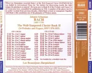 BACH: THE WELL-TEMPERED CLAVIER BOOK 2 NEW CD