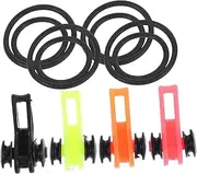 Sosoport 4Pcs Fishing Hook Keepers Durable Bait Holders for Easy Secure Lures Hooks Compatible with Fishing Rods Lightweight Fishing Accessories