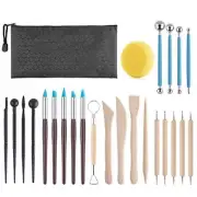 25 Pcs Pottery Tool Kit Polymer Clay Tools Modeling Clay Sculpting Tools Kit