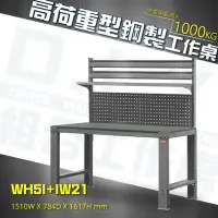 在飛比找Yahoo!奇摩拍賣優惠-【樹德專業收納】WH5I+IW21 高荷重型鋼製工作桌 鐵桌