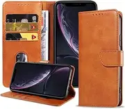 Meliya Designed for iPhone XR Wallet Case, PU Leather Shockproof Protective Cover Case Holder for iPhone XR Pro
