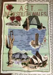 TOWEL A.C.T. AND NSW AUSTRALIA NEW UNUSED