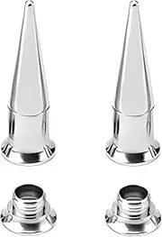 [Decentraland] 1 Pairs Silvery 2 mm(12 G) Straight Tapers Screw Ears Gauges Expander Gage Septum Stretching Kit Flesh Ear Tunnels Earrings Plugs Taper Set Body Piercing Jewelry Stainless Steel Women Men