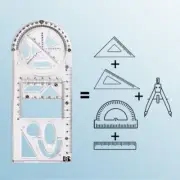 Students Protractor Ruler Learning Measuring Tool Mathematics Function Ruler