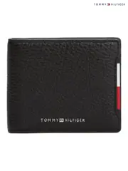 Tommy Hilfiger Black Pebble Grain Leather Bifold Wallet (W59129) | $138