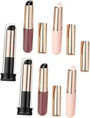 ASAKKURA 6pcs Silicone Lip Brush Applicator for Nail Art and Makeup Gradient Color Soft Brushes for Precise Application and Stunning Effects