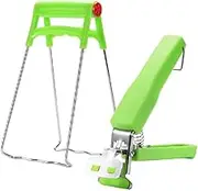 Kitchen Anti-Scalding Set, Pot Holder,Bowl Gripper Clips, Cooking Pinch Mitts Grips for Moving Hot Plate or Bowls (Green, Pack of One)