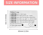 Stainless Steel Couple Gift-Text Wallet Clip Card