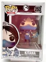 Kitana Pop #253 Mortal Kombat X Funko Pop Games 2017 Vaulted in Pop Protector