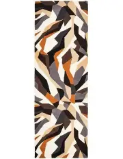 [Rug Culture] Matrix Pure Wool Fossil Runner Rug in Multi